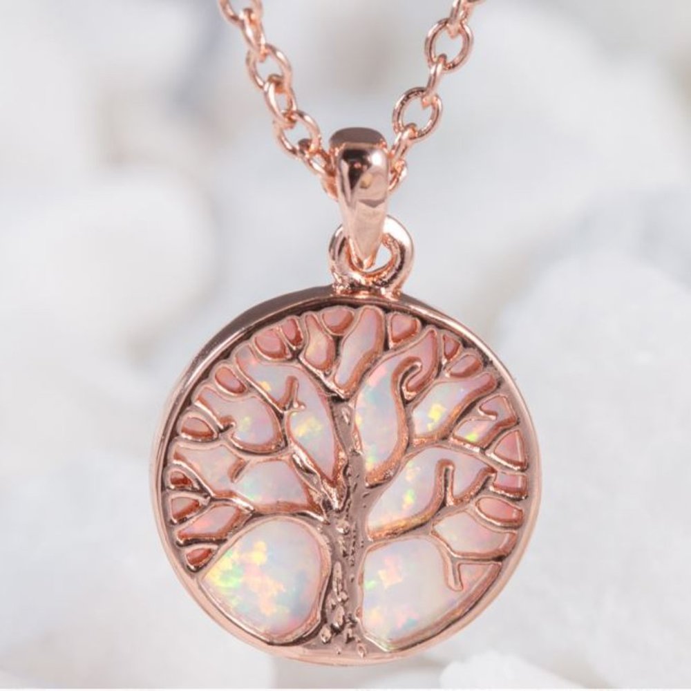 Opal Tree of Life Necklace 💖🌟✨